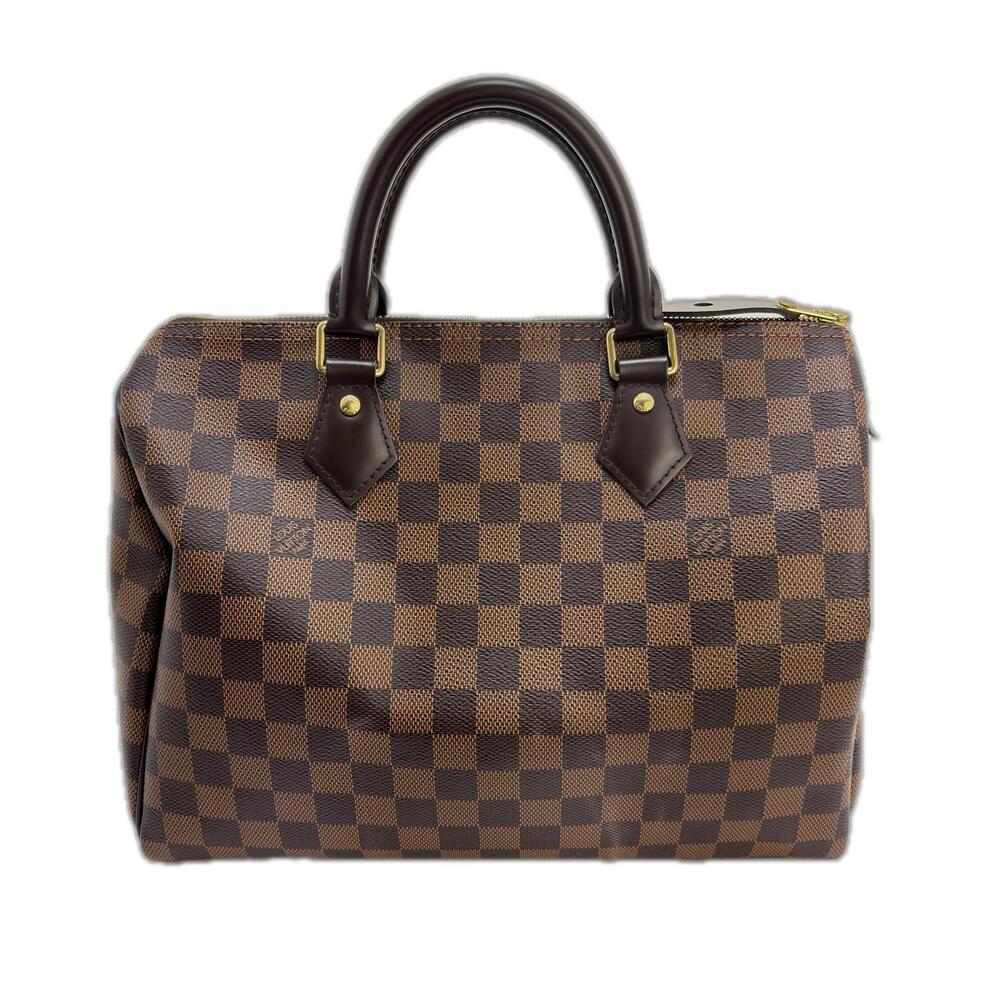 LOUIS VUITTON Speedy Handbag Damier Canvas Brown